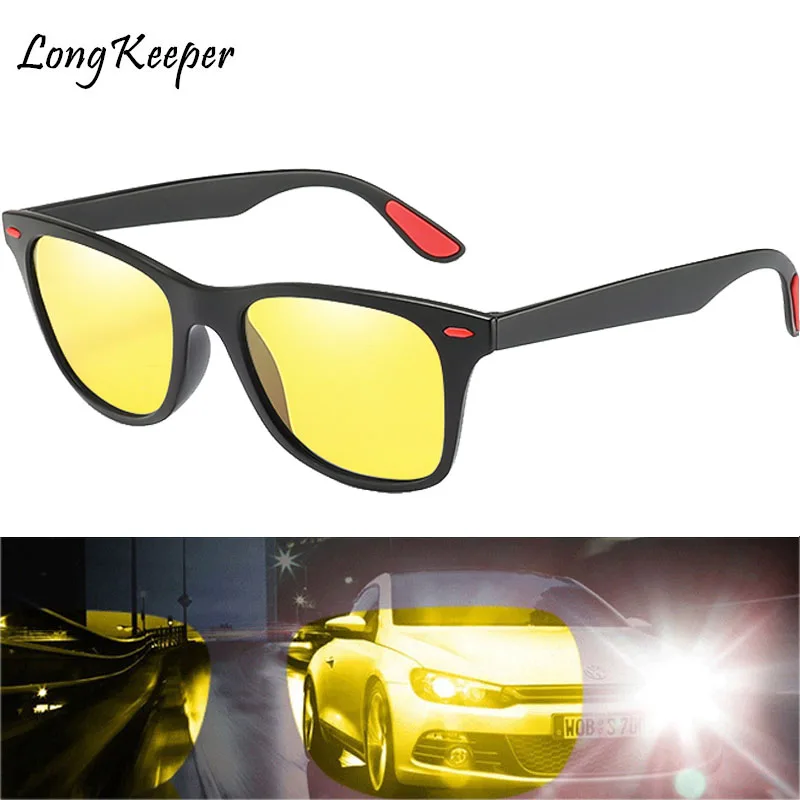 Day Night Vision Goggles Driver Polarized Sunglasses Men's Car Driving