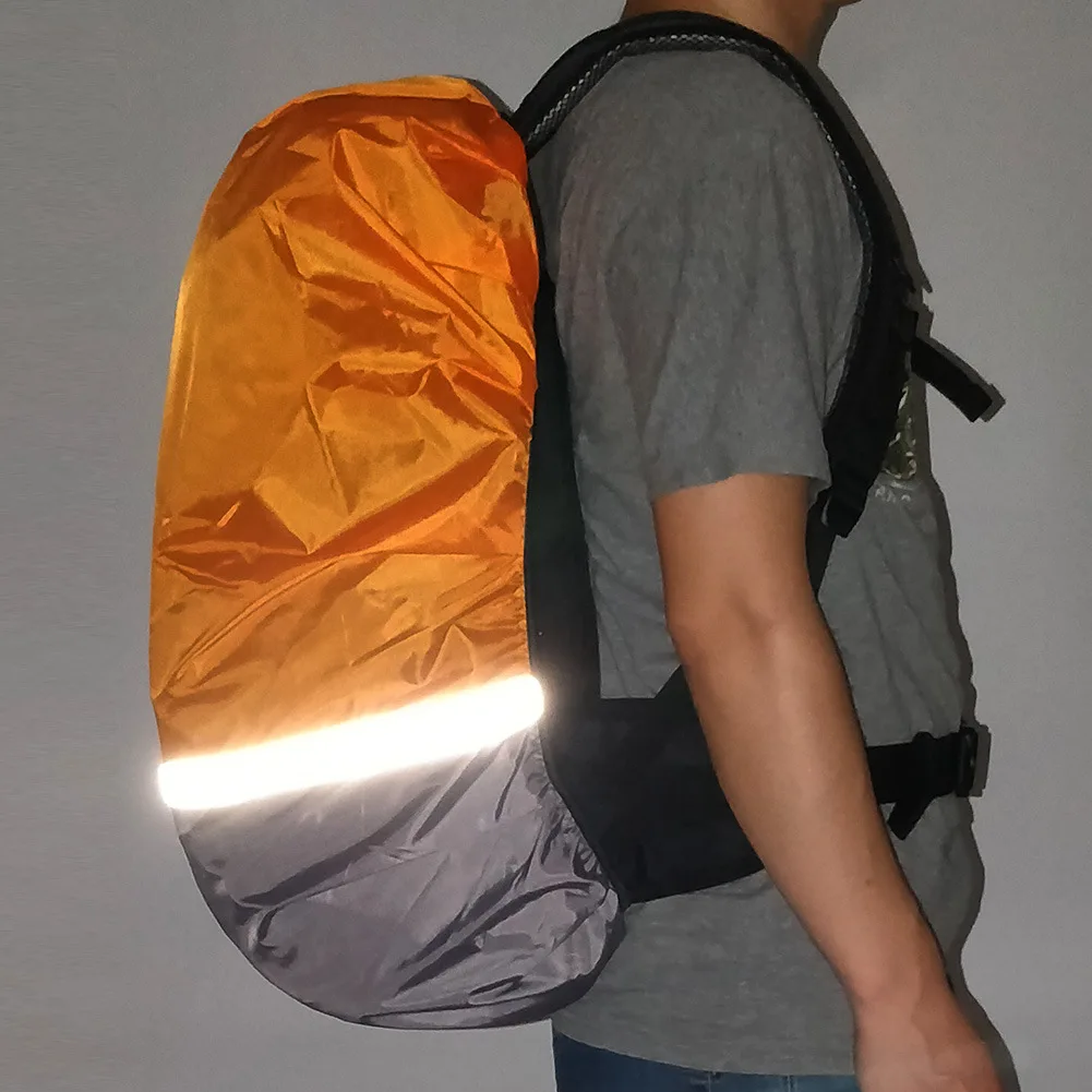 

Backpack Rain Cover 18-25L Reflective Waterproof Bag Cover Outdoor Camping Travel Rainproof Dustproof Covers For Backpacks