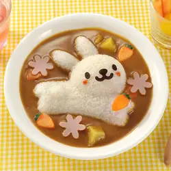 4 шт./компл. милый кролик Дельфин устройство для изготовления суши, форма для риса DIY рисовые шарики, обед кухонные формы аксессуары Onigiri
