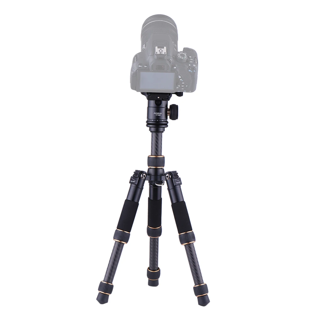 Andoer gorillapod TP166C легкий настольный мини-штатив из углеродного волокна с шаровой головкой для Canon Nikon sony камера DV видеокамера