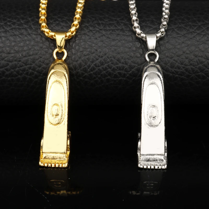 

MQCHUN Trend Barber Clipper Pendant Necklaces Metal Hair Clipper Barber Pendants For Men Barbershop Jewelry Gift Drop Shipping