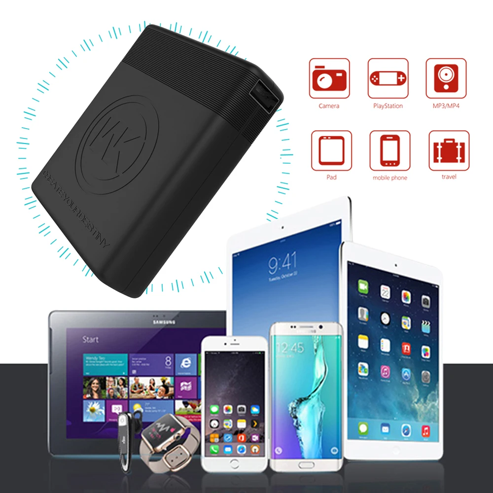 Mini Power bank 18650 Battery 5000mAh Portable External Charger Small Powerbank Pover Bank for iphone xiaomi Samsung accessories