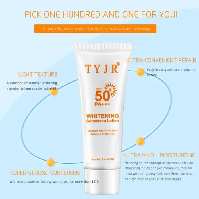 Солнцезащитный лосьон для лица SPF 50, отбеливающий солнцезащитный крем для кожи, увлажняющий OA66