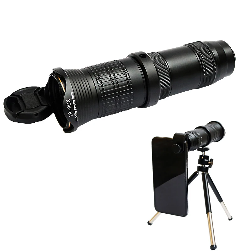 

4K HD 18-30X Zoom Mobile Phone Lens Monocular Optical Lens Observing Survey Telephoto SGA998