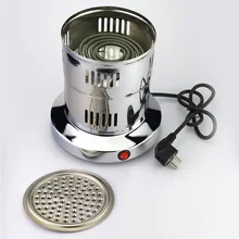 Серебристая электрическая Горячая тарелка для древесного угля нагреватель аксессуары кальян с угольным фильтром нагреватель