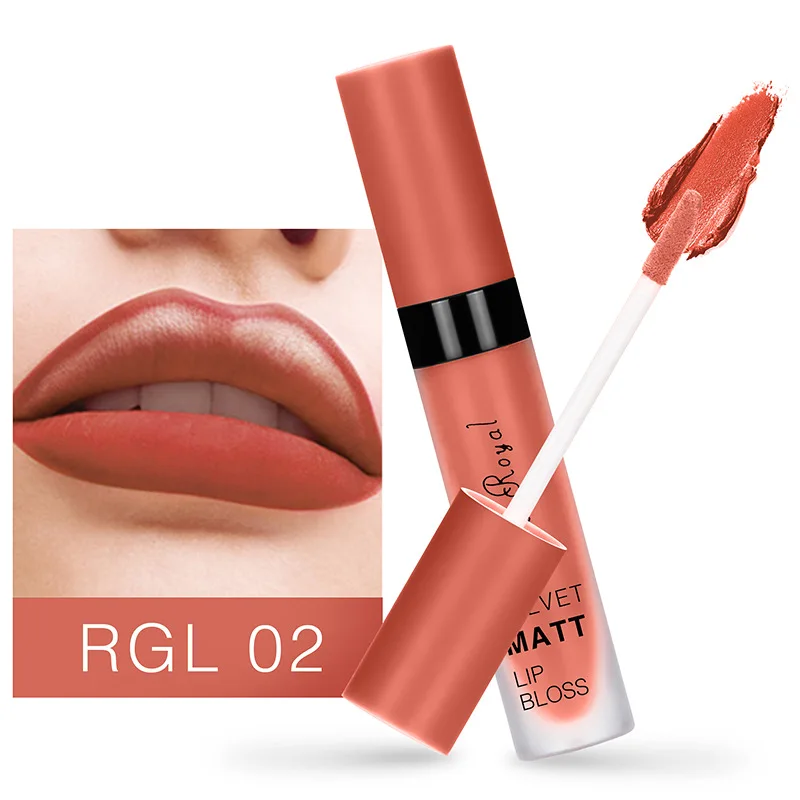 1PC New Matte Lip gloss Sexy Liquid Lip Gloss Matte Long Lasting Waterproof Cosmetic Makeup Lip gloss