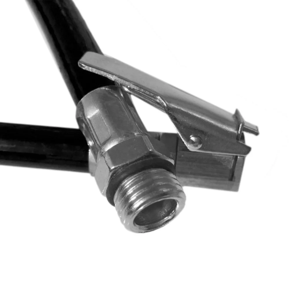 Car Motorcycle Bicycle Flexible Clip On Air Tyre Chuck Inflator Hose Tool Y