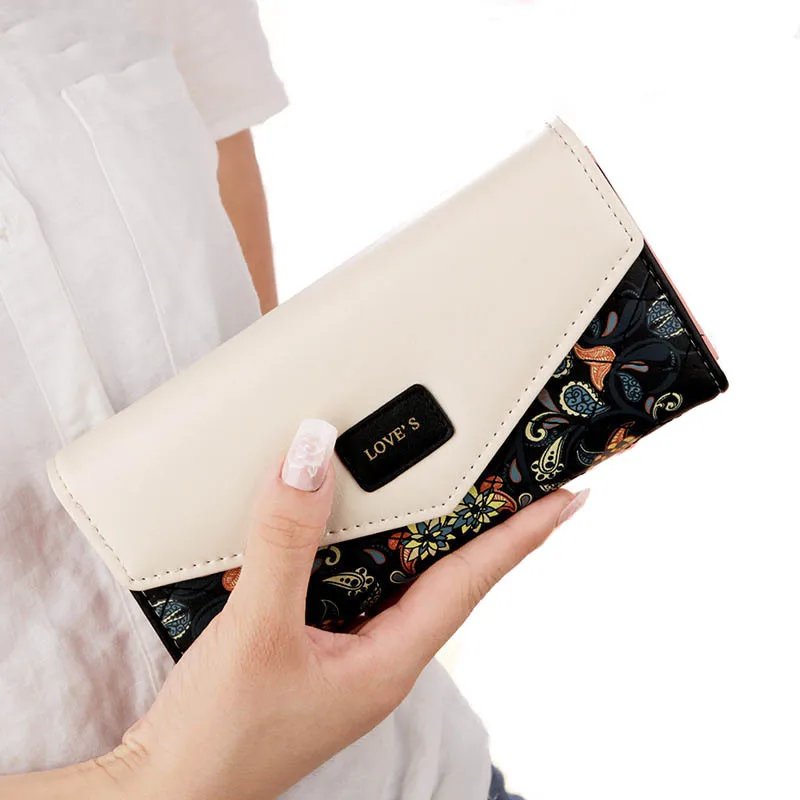 

2017 New fashion Wallet Women Purse brands Casual Lady card Wallets Long Clutch Envelope Wallets luxury Design Cash purses Coin