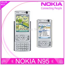 Refurbished N95 Original Nokia N95 WIFI GPS 5MP 2 6 Screen WIFI 3G Unlocked Mobile Phone