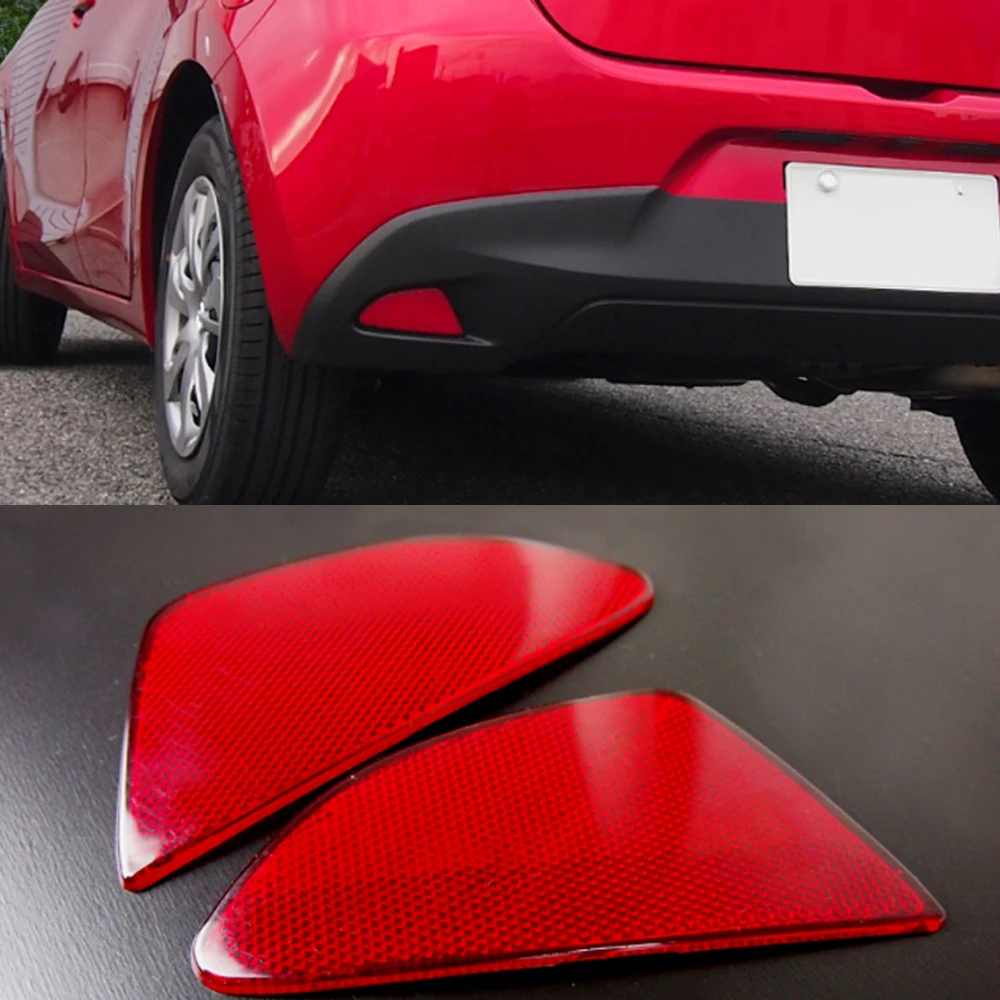 

KOUVI CAR Chrome Rear Fog Light Lamp Cover Reflector For Mazda 2 Demio DJ DL 2015 2016 2017