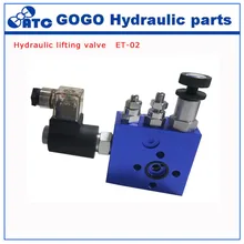 Et-04, ET-02 серии Нитки Тип Лифт Клапан плиты Тип Лифт Клапан, соединение Тип Лифт Клапан, гидравлические Клапан подъема платформы