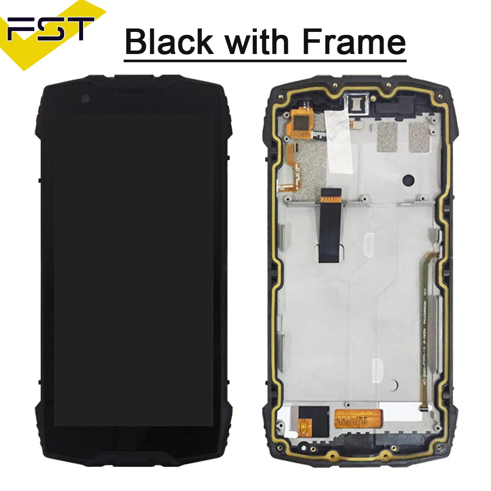 Cena 100% przetestowany wyświetlacz Lcd z ekranem dotykowym Digitizer do Blackview BV6800 Pro Lcd z częściami zamienny zestaw ramy