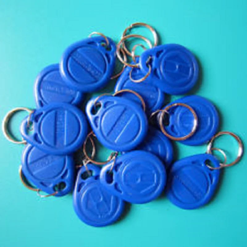 100 PCS/Bag blue keyfobs with 125Khz Proximity RFID Card Keyfobs Access
