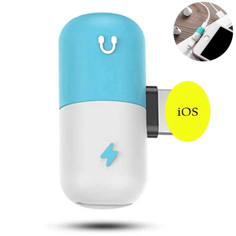 Beste 2 in 1 Adapter voor bliksem Jack Hoofdtelefoon Adapter voor iPhone 7 8X6 Plus Splitter Converter audio Opladen Kabel voor iOS 11
