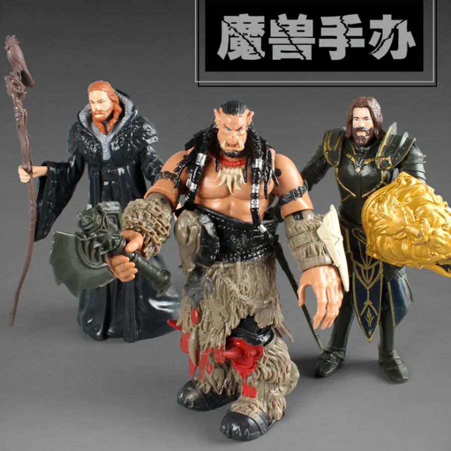 

Popular Action Figure Durotan Anduin Lotsa Medivh Collectible PVC Model toys Doll Toy For Children Gift