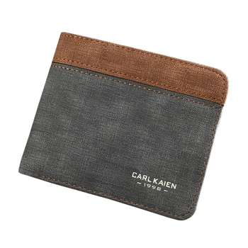 

2019 Leather Men Wallets Purses For Men Fashion Short Men's Wallet Small Slim Money Coin Holder Short Vintage Wallet Male Purse