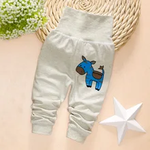 Детские подштанники, хлопковое нижнее белье с высокой талией для мальчиков и девочек, одежда для новорожденных и малышей на лето и осень