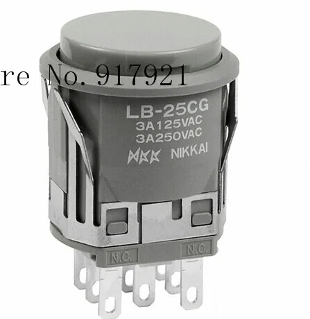 

[ZOB] LB25CGW01UC-H imports from Japan nkk day open embedded illuminated push button switch LB-25CG --5PCS/LOT