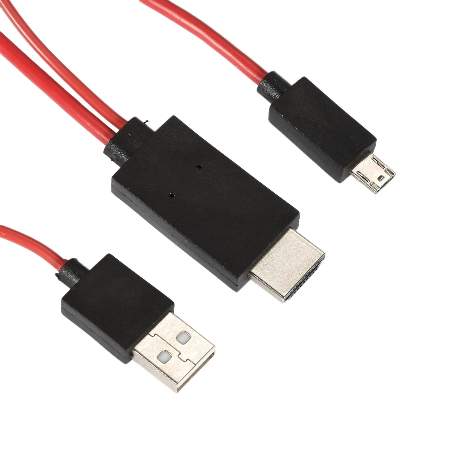 Hot Product HDMI Cable Red For Universal Android Smartphone Micro USB to HDMI 1080P HD TV