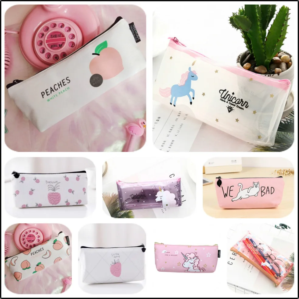Lolede S Store Estuche De Lapices De Chica Kawaii Lapicero Simple De Animales Rosas Duradero De Gran Capacidad Material Escolar Papeleria 1 Ud Venta Estuches Escolares Aliexpress