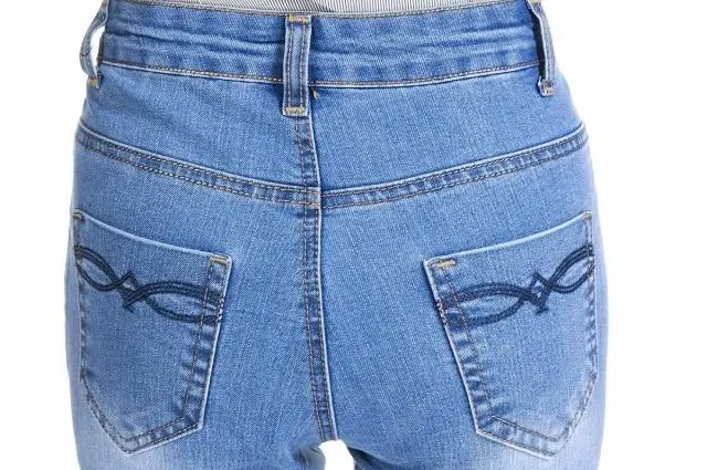 Для женщин тонкий высокая талия загрузки вырезать Джинсы для женщин модные клеш джинсовые брюки плюс Размеры широкие брюки клеш Джинсы для