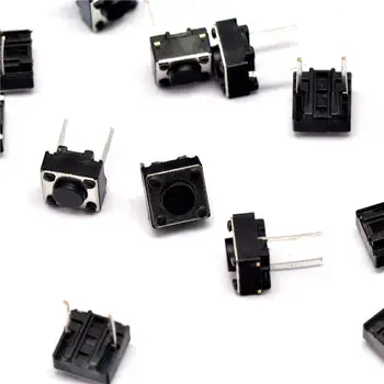 

1000PCS/LOT 6*6*4.3MM touch switch button switch 2 pin in the middle two feet 6x6x4.3