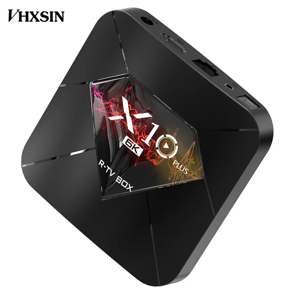 VHXSIN 5 шт./лот X10 Plus Android 9,0 Смарт ТВ коробка Allwinner H6 2,4G, Wi-Fi, 4 Гб Оперативная память 32 GB/64 GB Встроенная память