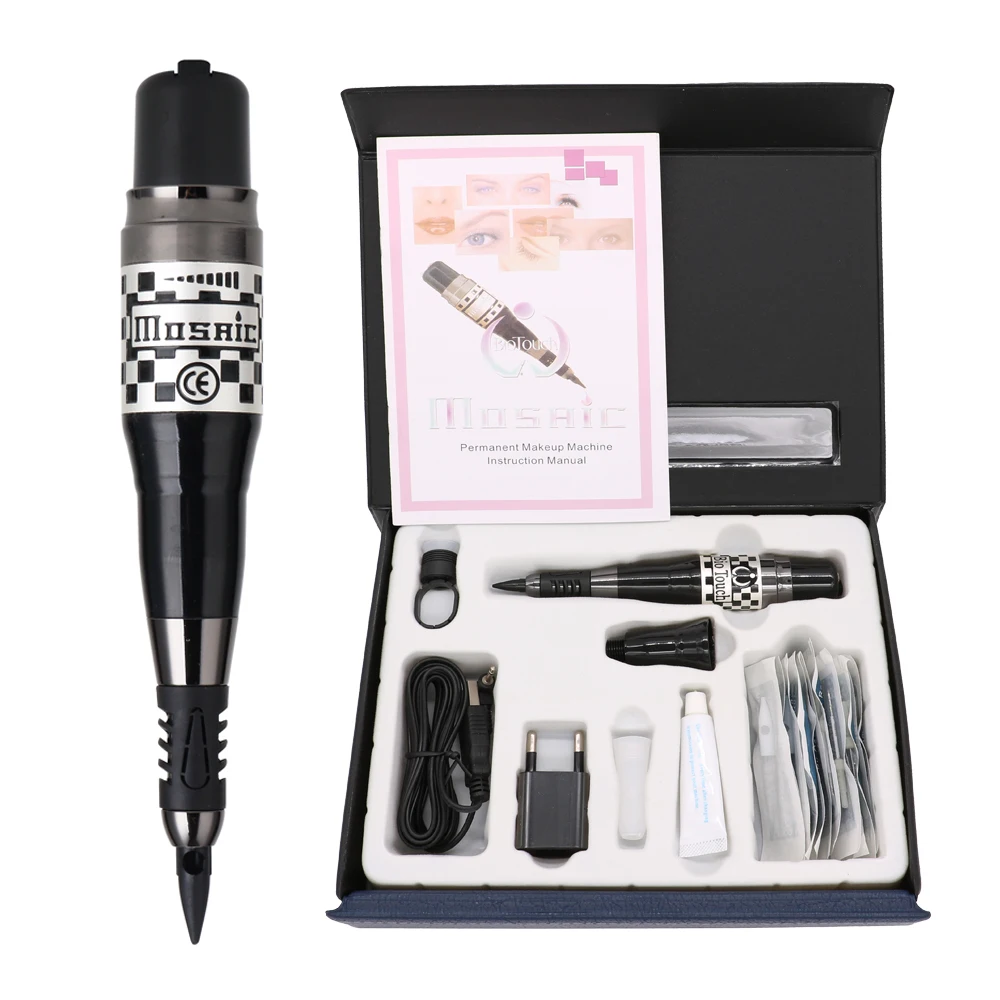 

Free Shipping 1set Biotouch Mosaic Machine High Quality Taiwan Original Cosmetic Tattoo Tools For Tattooing Eyebrow Lip Eyeliner
