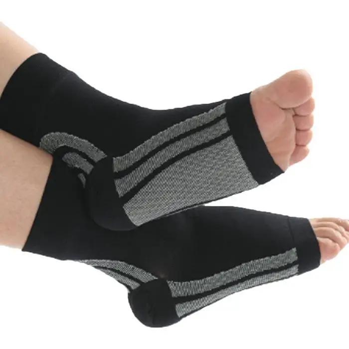 Sports High Elastic Compression Socks Foot Black Medium Massage Jacquard Health Socks All Seasons