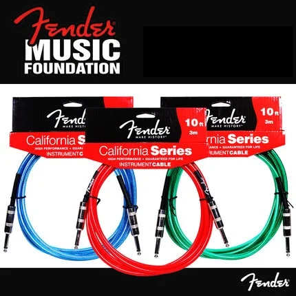 Cable para instrumento de guardabarros serie California, disponible en 3/4, 5/6 metros|instrument cable|fender instrument