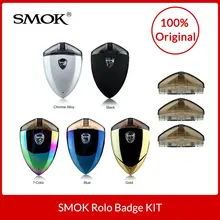 Original SMOK Rolo Badge Starter Kit All-in-One Pod System 2ml built in 250mAh Battery with LED Light Electronic cigarette kit Original SMOK Rolo Badge Starter Kit All-in-One Pod System 2ml built in 250mAh Battery with LED Light Electronic cigarette kit