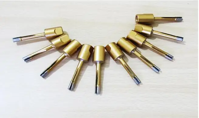 

Free shipping of 2PCS 6-14mm angel grinder using diamond marble hole saws M10 inner threading for marble/concrete tile drilling