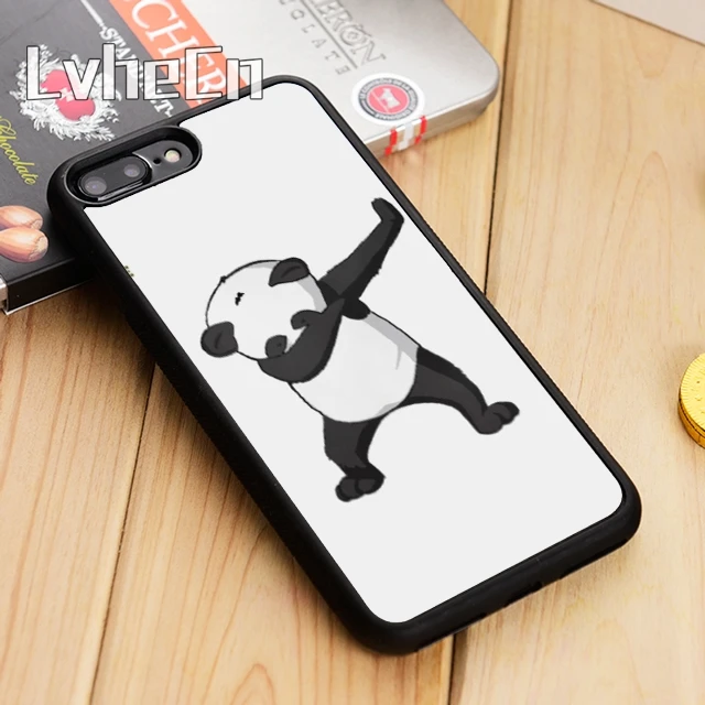 Чехол для телефона LvheCn Panda Dab EM Dance чехол iPhone 5 6 s 7 8 plus 11 12 Pro X XR XS Max Samsung Galaxy S6 S7 edge S8 S9