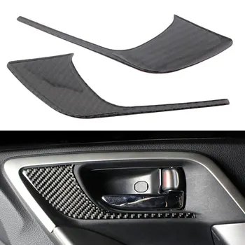 

For Subaru Forester XV 2014 2015 Interior Car Door Handle Bowl Frame Side Cover Trim Carbon Fiber Car Styling Stickers Moldings