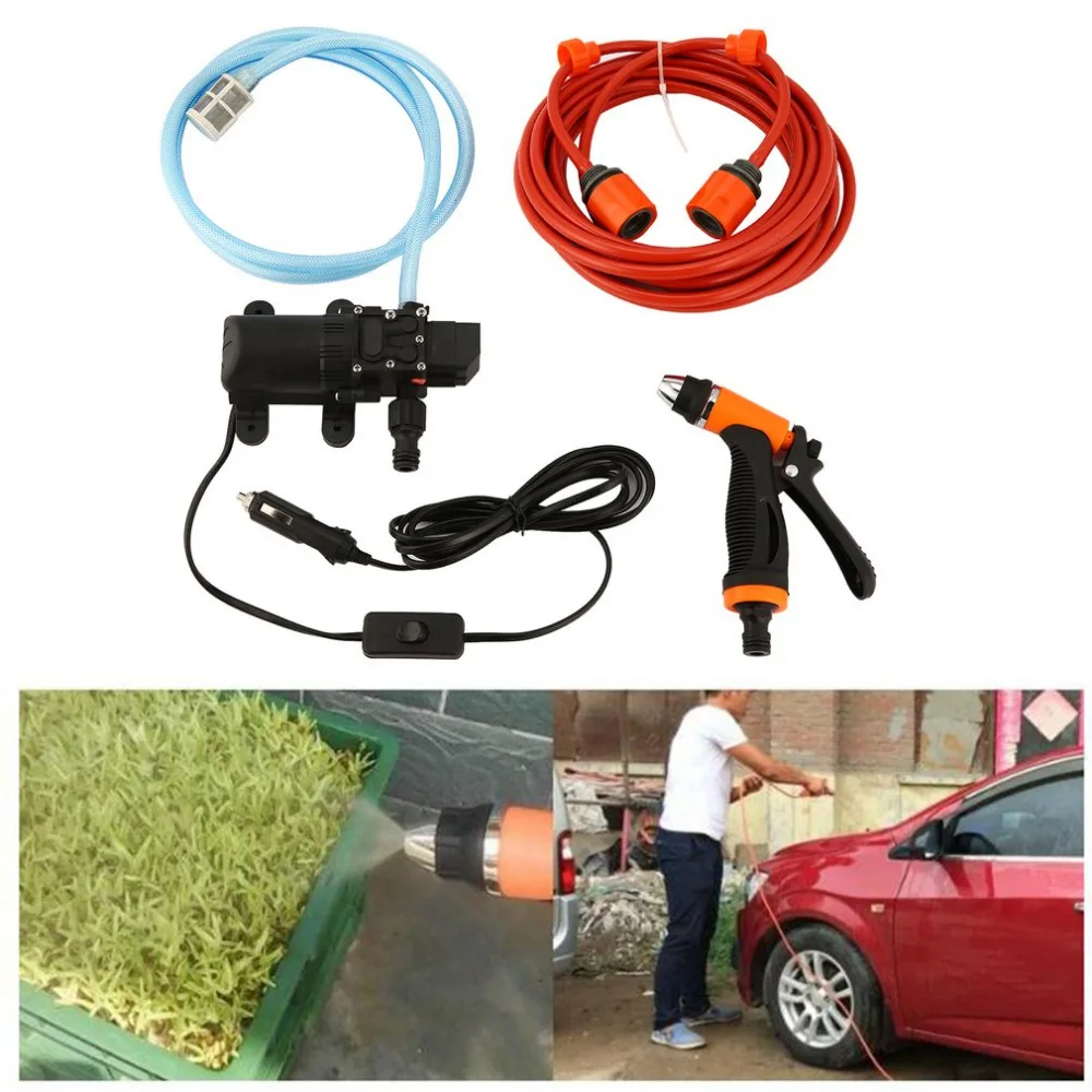 6L/min 130PSI High Pressure Car Water Pump Car Cleaning Kit 70W 12V DIY