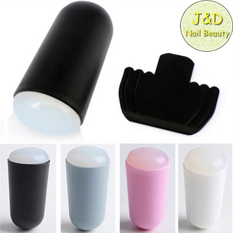 FOREVERJASMINE 1set Soft Silicon Nail Art Stamping Kit Nail Gel Stamper