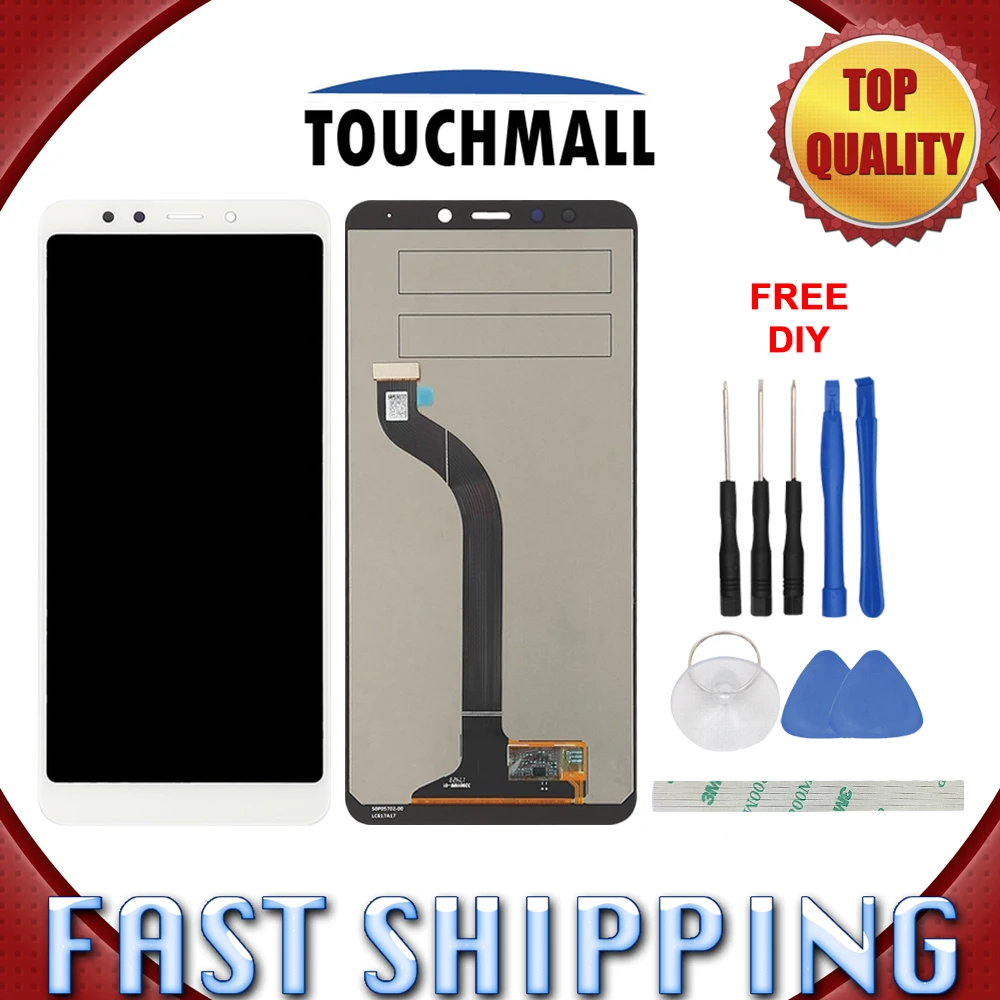 

New LCD Display Touch screen Assembly Replacement For Xiaomi Redmi 5 1440*720 5.7-inch Black White + Tools