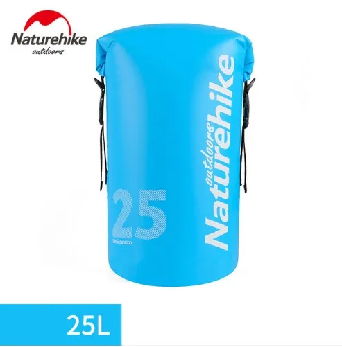 Naturehike Waterproof Backpack Combo Dry Wet Bag Beach Sea Water Boating Drifting River Trekking Dry Bags Swimming Bag 10/15/25L - Цвет: Blue 25L