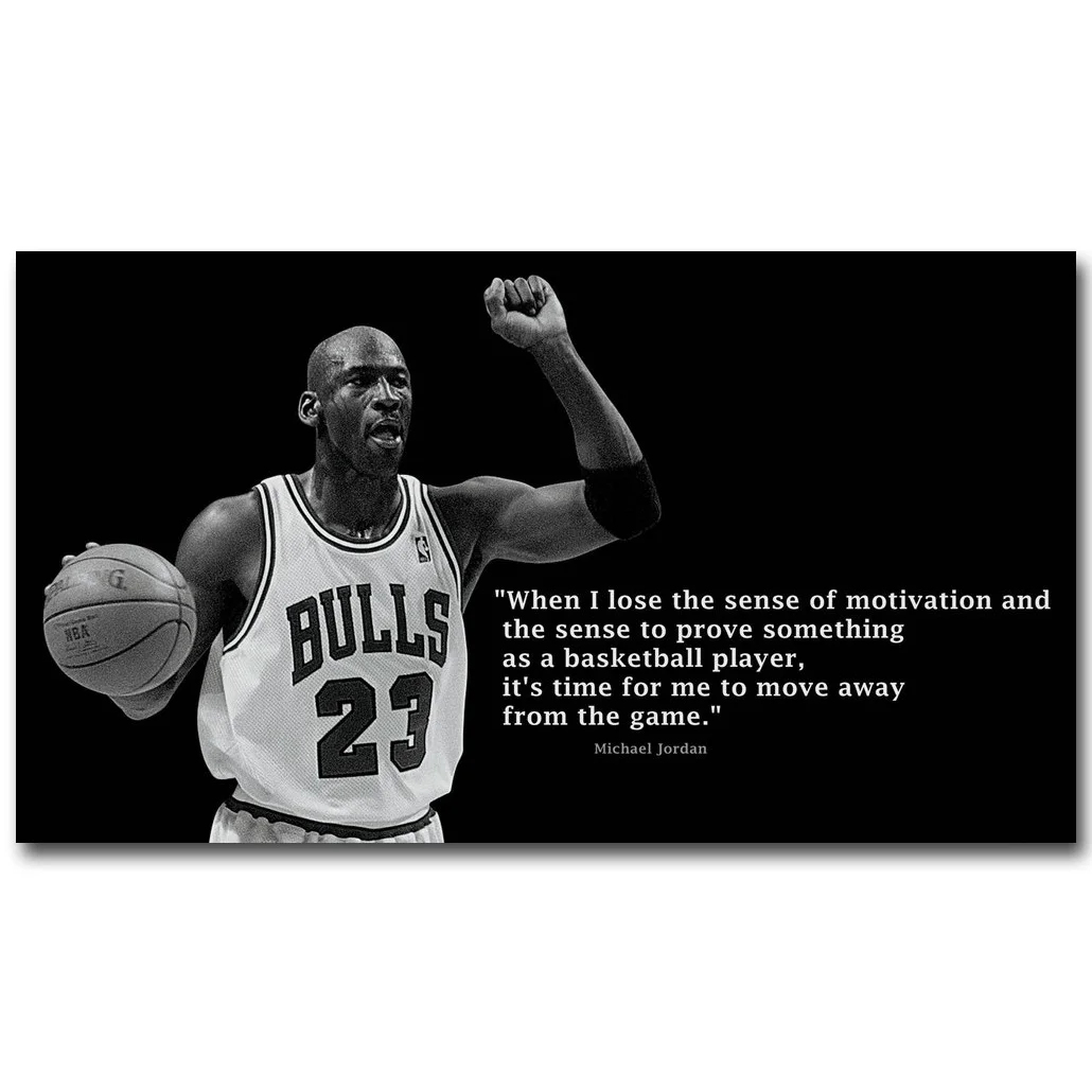

Michael Jordan Motivational Succeed Quote Art Silk Fabric Poster Print Basketball Sport Picture for Room Wall Decor 061