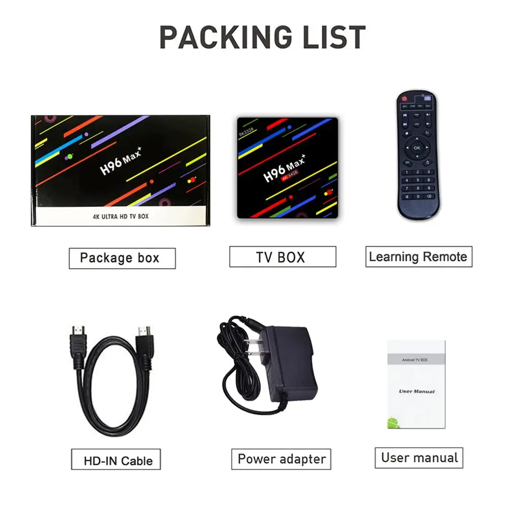 LEMADO H96 MAX Plus tv Box Android 9,0 Rockchip RK3328 4 Гб 64 Гб Поддержка 4K H.265 HD Netflix Youtube H96 MAX Plus Smart tv Box