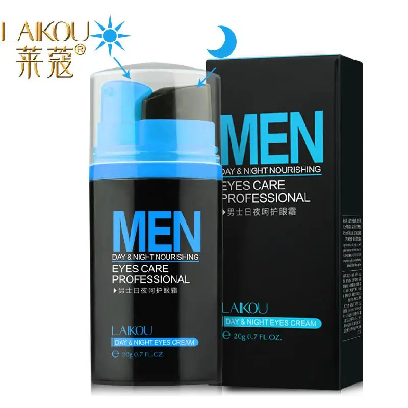 LAIKOU Men Day and Night Anti-wrinkle Firming Eye Cream 20g Skin Care Black Eye Puffiness Fine Lines Wrinkles Face Care Product LAIKOU Men Day and Night Anti-wrinkle Firming Eye Cream 20g Skin Care Black Eye Puffiness Fine Lines Wrinkles Face Care Product