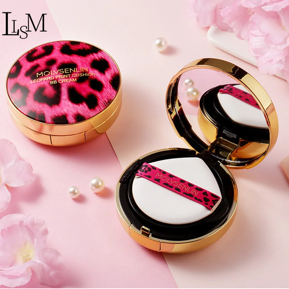 

LISM Leopard Concealer Cushion BB Cream Long-Lasting Concealer Moisturizing Water Whitening Gift Replacement Beauty Makeup