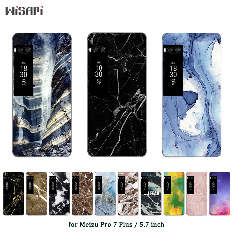 

Case For Meizu Pro 7 Plus Case Cover Soft Silicone Phone Case for Meizu Pro 7 Plus Marble Printed TPU Covers Coque Capas