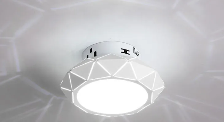 Скандинавский круглый светодиодный потолочный светильник из акрила, Креативный светодиодный потолочный светильник teto для детской комнаты, лампа для украшения дома