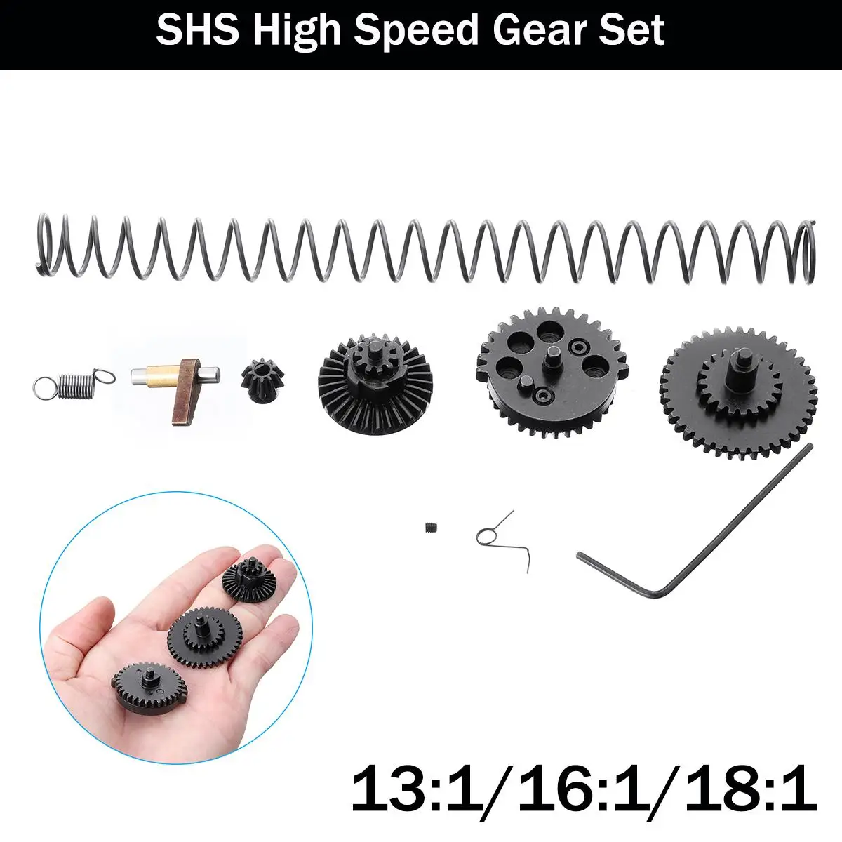 

SHS 13:1/16:1/18:1 High Speed Gear Set for Jinming Gen8 Gen9/Qidian /FB/Jingji Gearbox accessories