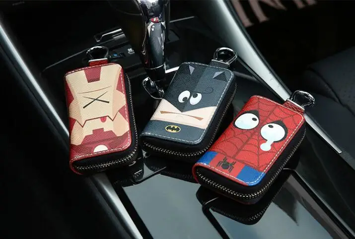 New Car Key Bag Special offer Cartoon Marvel Car Key Case Cover Multi Function Key Case For Most Car