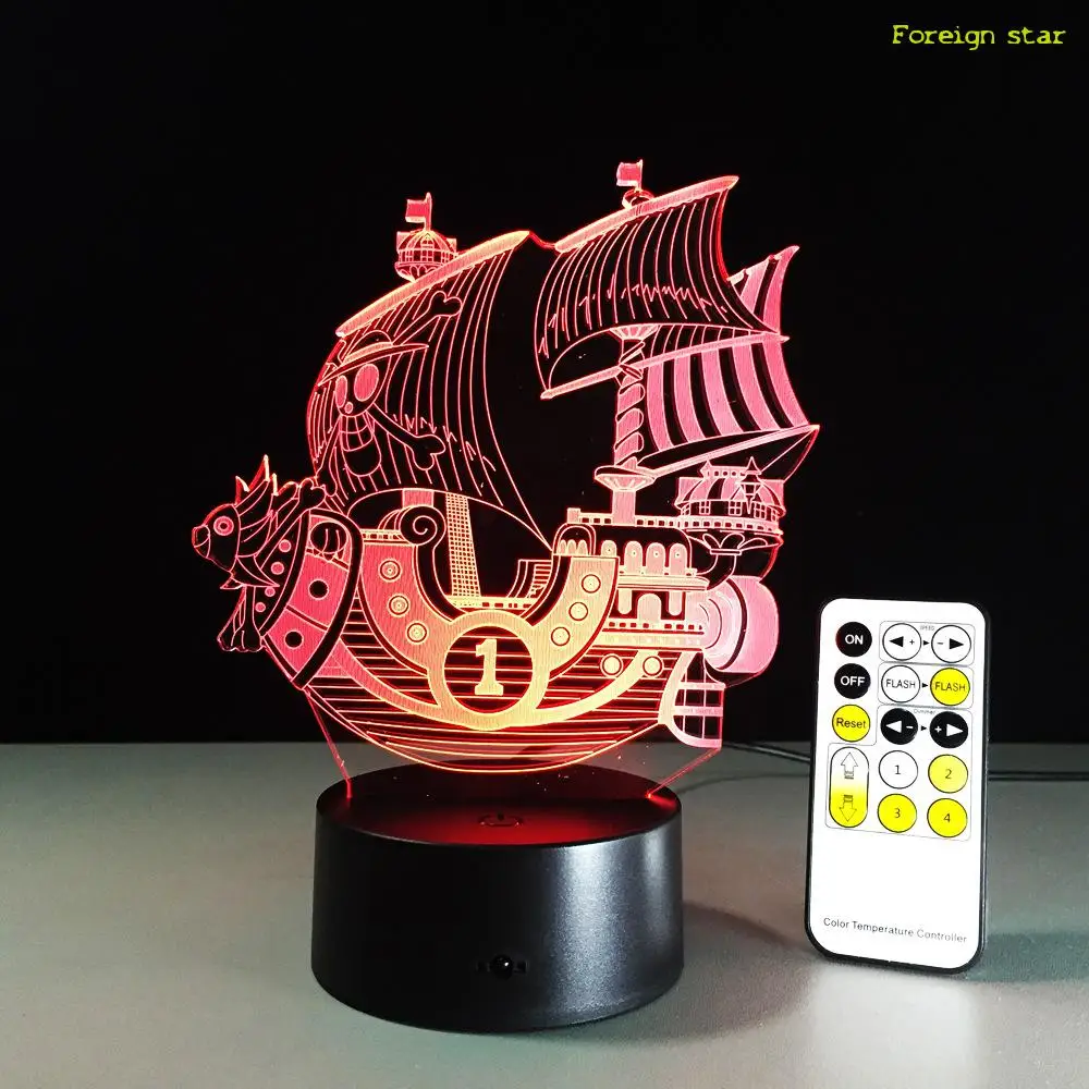  One Piece Miles Sunshine Lamp 3d Visual Led Lights For Kids Touch Usb Table As Lampe Baby Sleeping  - 32841299159
