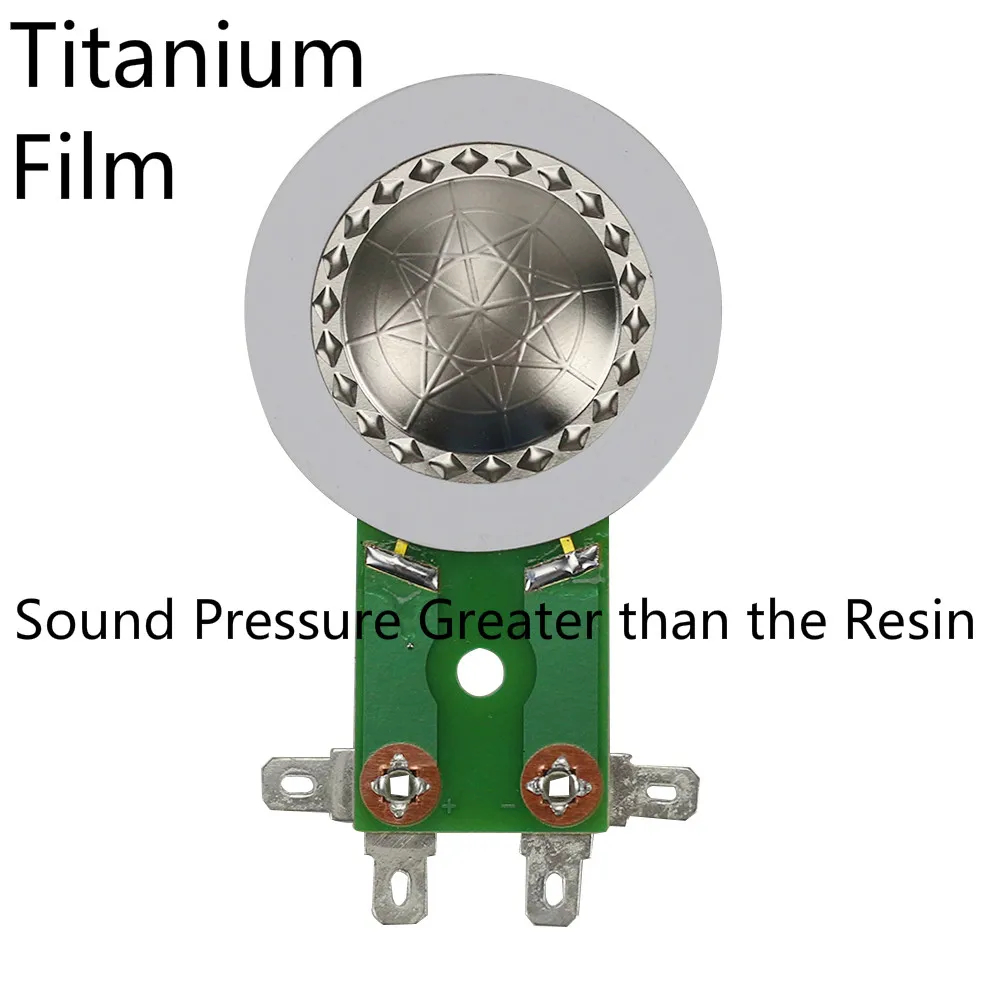 GHXAMP 2 шт 25,5 мм звуковая катушка рупорный твитер диафрагма титановая пленка медная плакированная алюминиевая круглая 25,4 мм запасная короткая рамка динамика