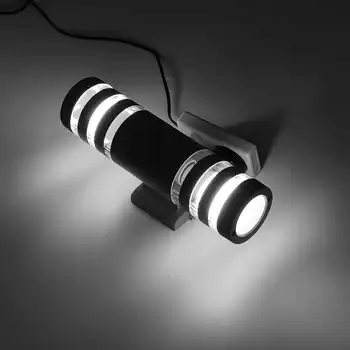 

E27 Outdoor Wall Sconce LED Lights-Modern Waterproof Up Down Aluminum Cylinder LED Double Heads LED Wall Light AC85-265V
