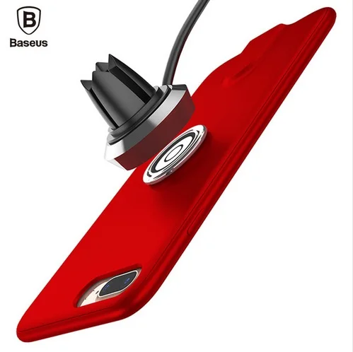 Baseus Qi Wireless Charger Case For iPhone 8 7 Finger Ring